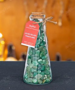 Lọ Đá Tài Lộc Thạch Anh Xanh Vụn Bóng 008-093L01-1020