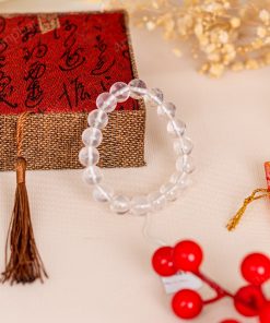 Vòng Tay Thạch Anh Trắng 1A 10 Ly 079-0871A-10