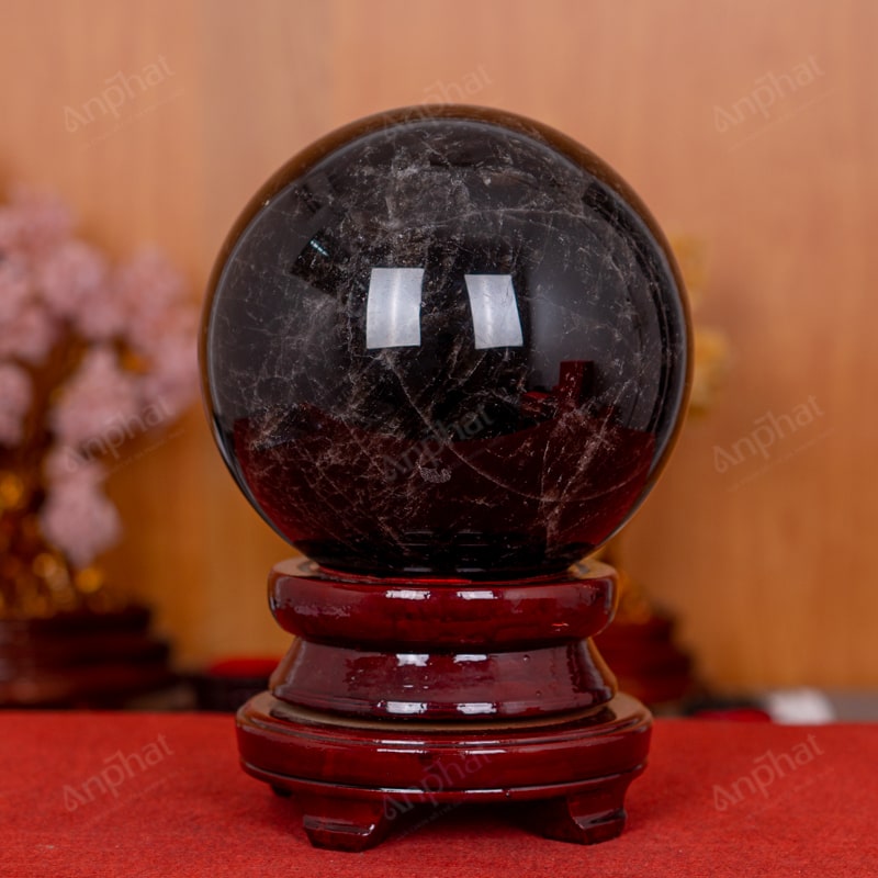 Quả Cầu Thạch Anh Đen 1A 10,61kg 011-0751A-10,61