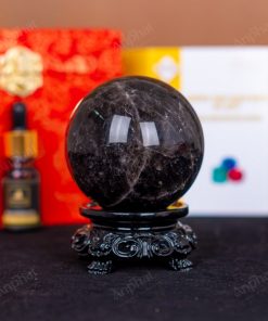 Quả Cầu Thạch Anh Đen 3A 0,58kg 011-0753A-0.58