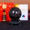 Quả Cầu Thạch Anh Đen 3A 0,59kg 011-0753A-0.59