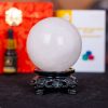 Quả Cầu Thạch Anh Trắng Dừa 2A 0,67kg 011-0882A-0.67