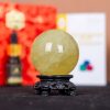 Quả Cầu Thạch Anh Vàng 4A Có Sao 0,24kg 011-0914A-0.24