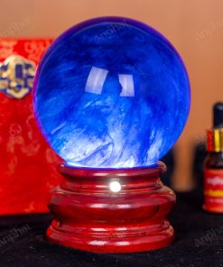 Quả Cầu Đá Núi Lửa Xanh Nước Biển 3A 1,14kg 011-0623A-1.14