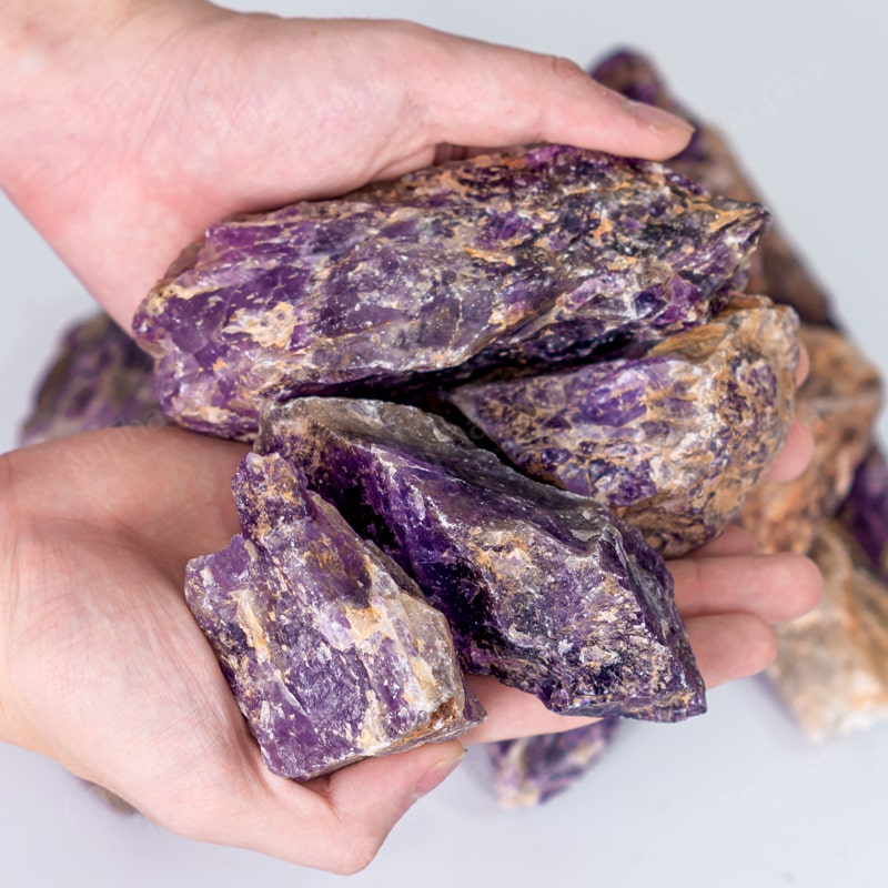 Đá Thạch Anh Vụn Tím Thô