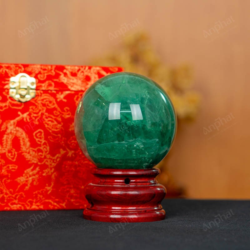 Quả Cầu Fluorite Xanh 5A 1,77kg 011-0135A-1,77