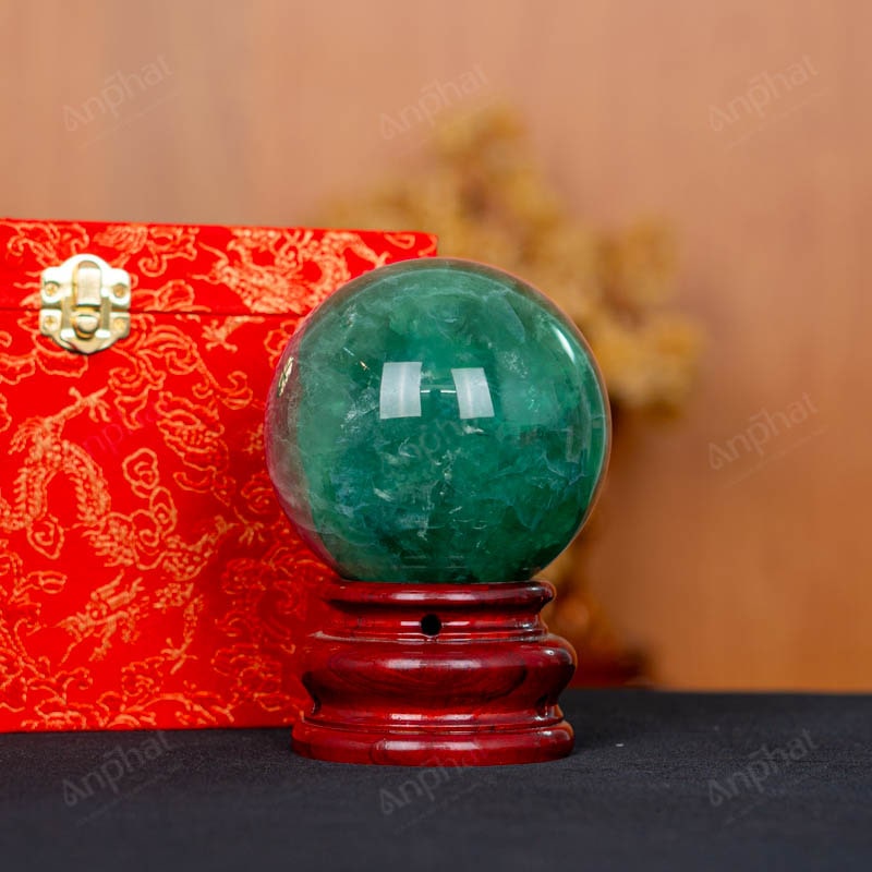 Quả Cầu Fluorite Xanh 5A 1,7kg 011-0135A-1,7
