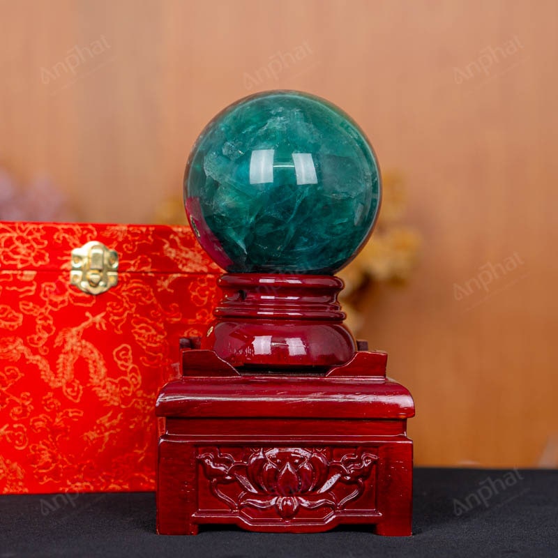 Quả Cầu Fluorite Xanh 5A 2,02kg 011-0135A-2,02
