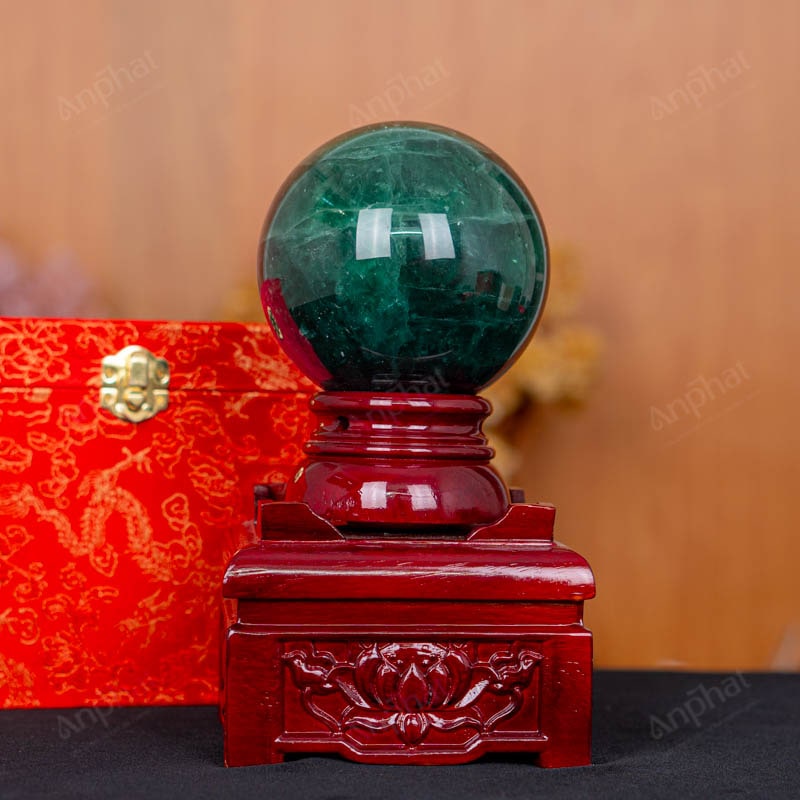 Quả Cầu Fluorite Xanh 5A 2,16kg 011-0135A-2,16