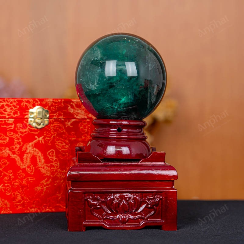 Quả Cầu Fluorite Xanh 5A 2,54kg 011-0135A-2,54