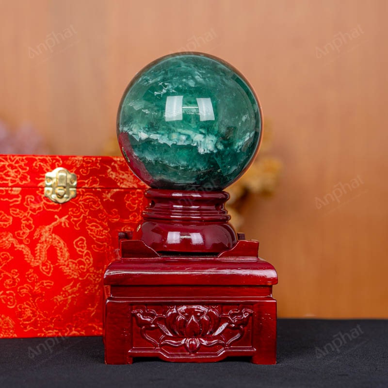 Quả Cầu Fluorite Xanh 5A 2,59kg 011-0135A-2,59