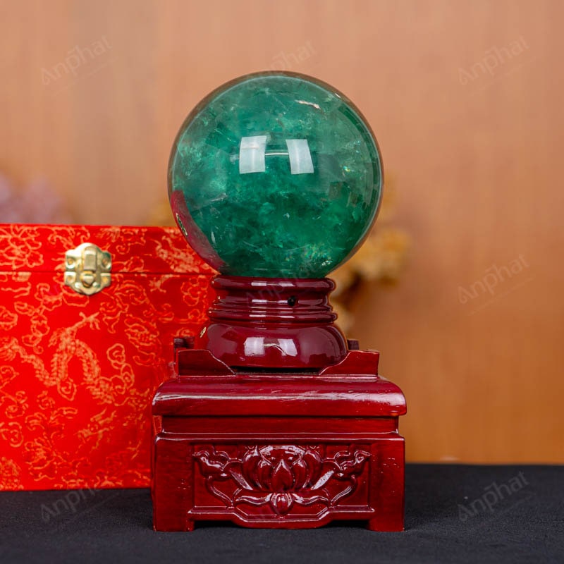 Quả Cầu Fluorite Xanh 5A 2,7kg 011-0135A-2,7