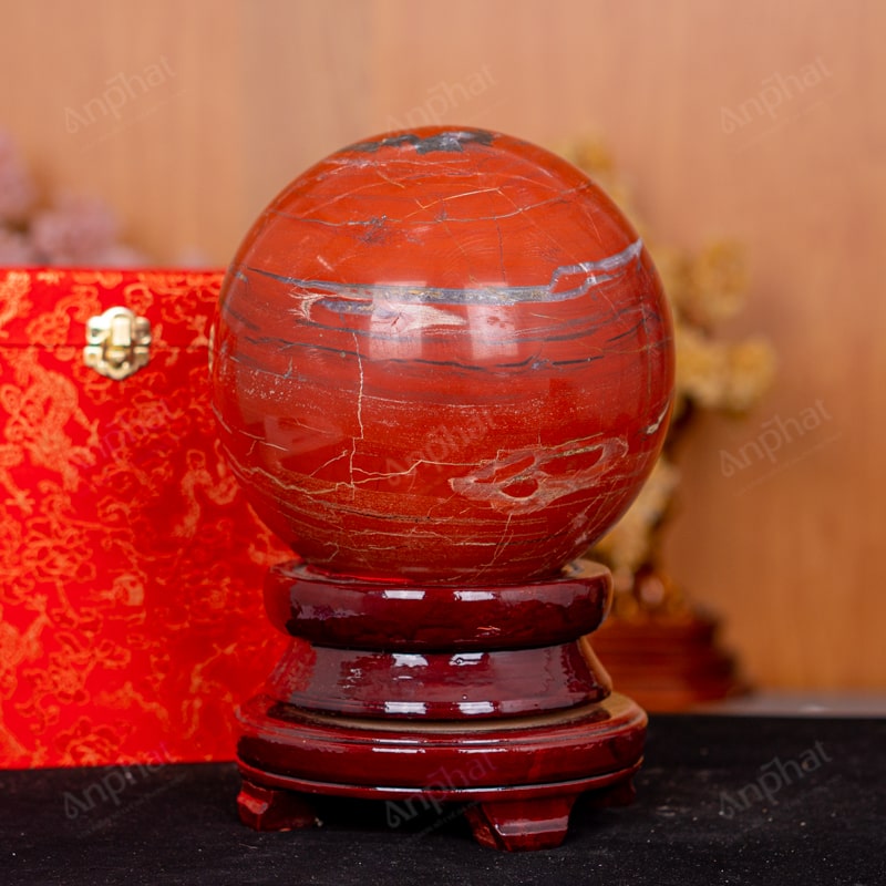 Quả Cầu Ngọc Bích Đỏ 1C - 12,6kg - 011-0481C-12,6