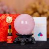 Quả Cầu Thạch Anh Hồng 5A 0,99kg 011-0765A-0,99