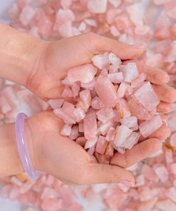 Đá Thạch Anh Hồng Vụn Thô 1A 003-0761A-12