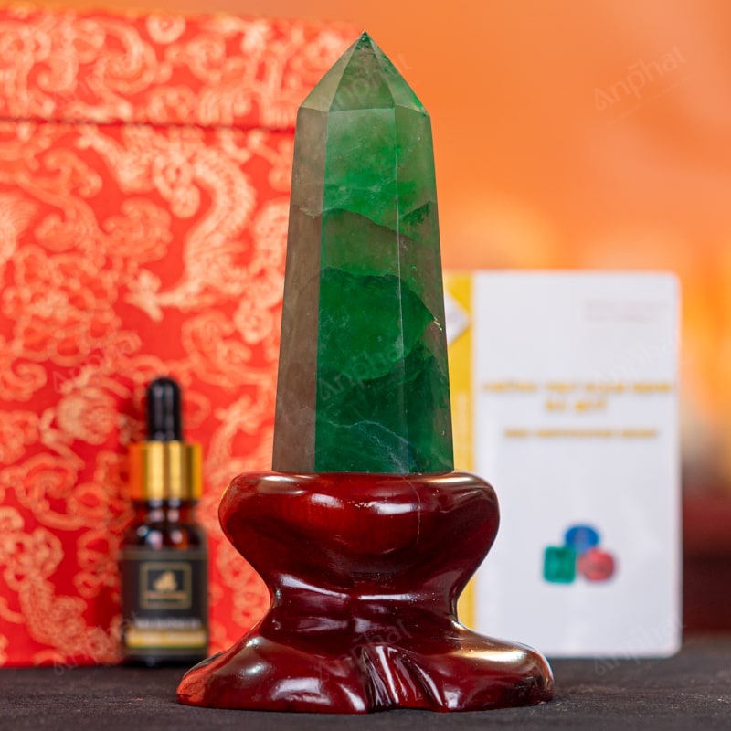 Trụ Thạch Anh Xanh – Flourite Xanh