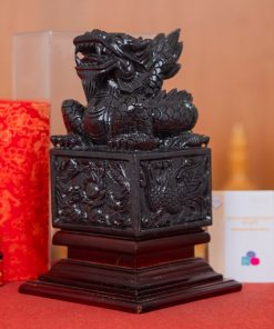 Ấn Rồng Sapphire Đen 1A 23cm 015-1161A-23