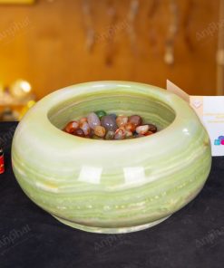 Minh Đường Tụ Thủy Onyx Xanh 1A 28cm 121-0541A-28