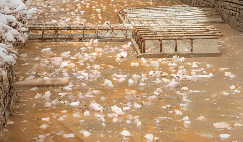 Rải đá thạch anh năng lượng cao dưới móng giúp thanh lọc âm khí và kích hoạt vượng khí cho ngôi nhà