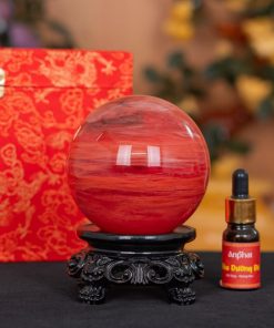 Quả Cầu Đá Núi Lửa Đỏ 7A 0,9kg 011-0597A-0,9