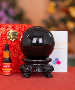 Quả Cầu Obsidian Đen 2A 0,95kg 011-0642A-0,95