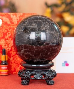 Quả Cầu Thạch Anh Đen 3A 1,6kg 011-0753A-1,6