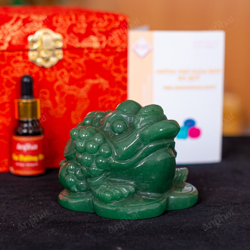 Thiềm Thừ Thạch Anh Xanh