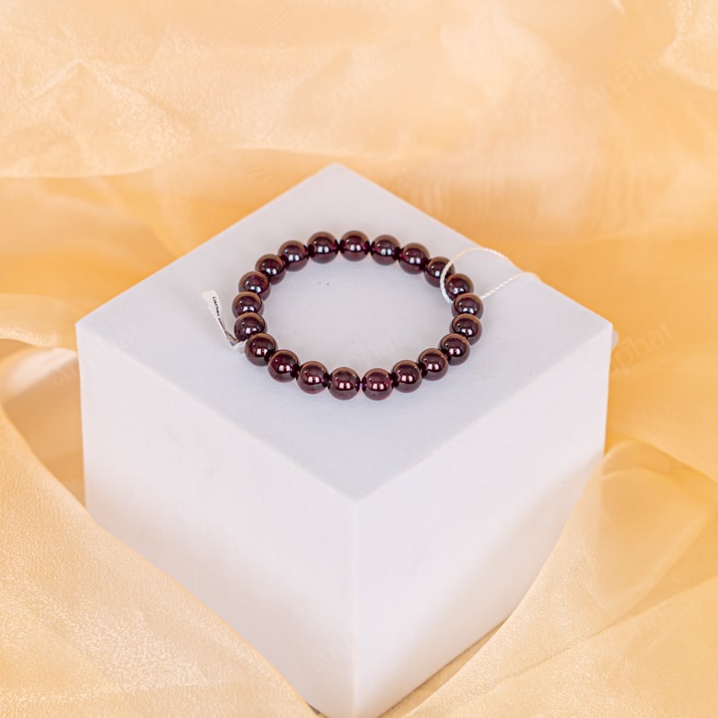 Vòng Tay Granat Hồng Lựu 3A 7 Ly 079-0213A-7
