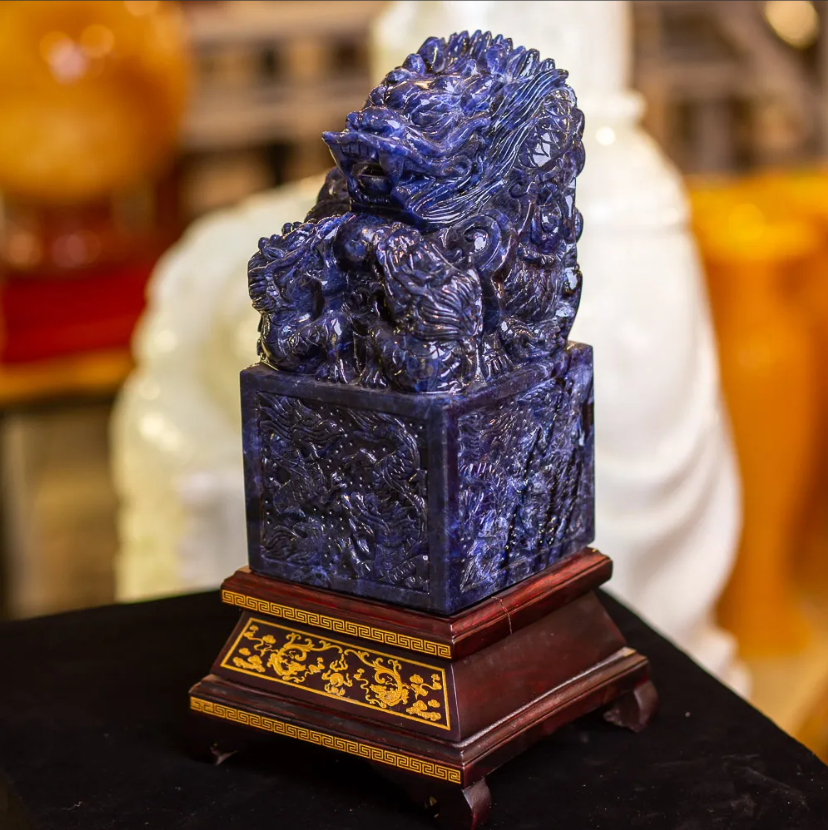 Ấn Rồng Sodalite Xanh