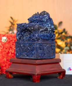 Ấn Rồng Sodalite Xanh 1A 24cm 015-1051A-24