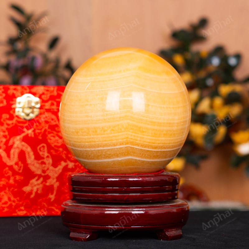 Quả Cầu Ngọc Hoàng Long Vàng 2A 3,42kg 011-0492A-3,42