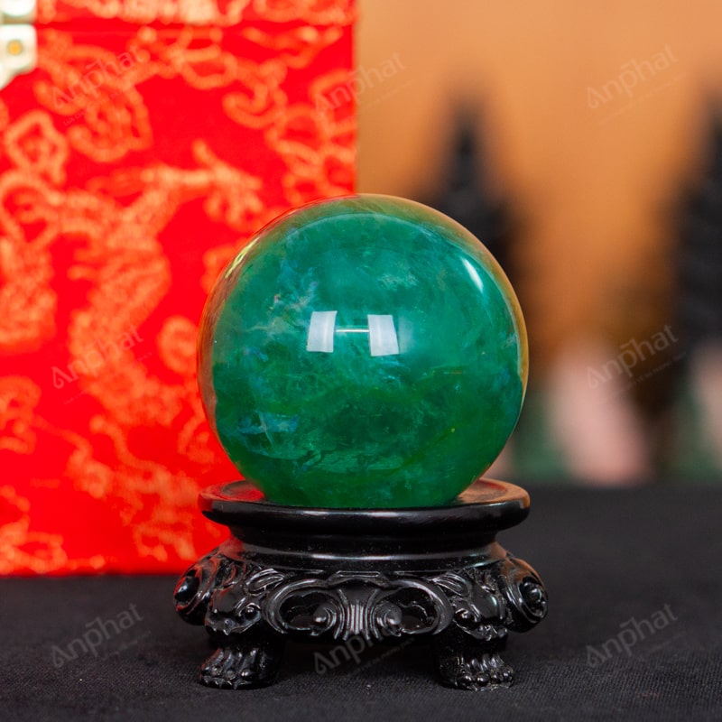 Quả Cầu Fluorite Xanh 5A 0,23kg 011-0135A-0,23