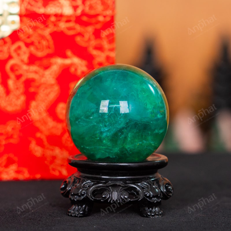 Quả Cầu Fluorite Xanh 5A 0,25kg 011-0135A-0,25
