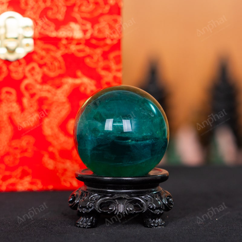 Quả Cầu Fluorite Xanh 5A 0,25kg 011-0135A-0,25