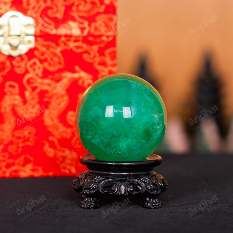 Quả Cầu Fluorite Xanh 5A 0,28kg 011-0135A-0,28