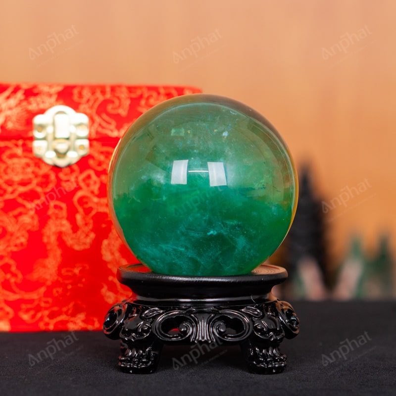 Quả Cầu Fluorite Xanh 5A 1,03kg 011-0135A-1,03