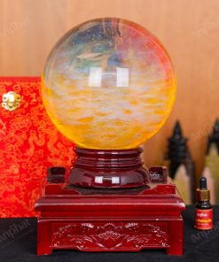 Quả Cầu Đá Núi Lửa Vàng 2A 8,17kg 011-0612A-8,17