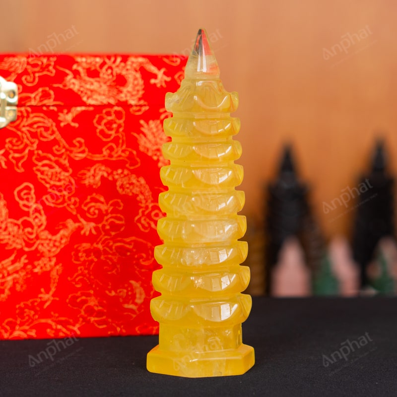 Tháp Văn Xương Thạch Anh Vàng 2A 0,5kg 024-0912A-0,5
