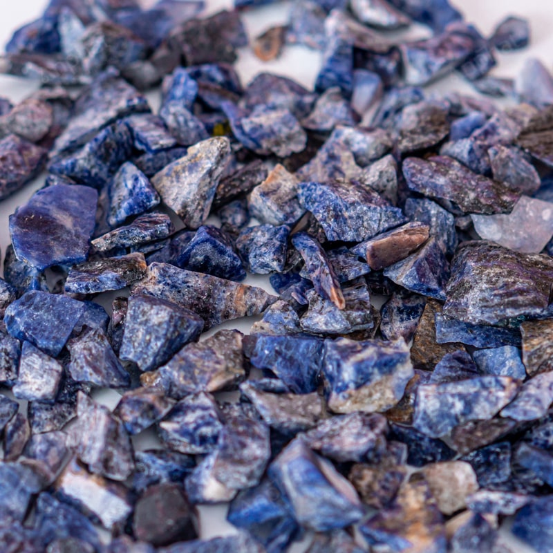 Đá Sodalite Xanh Biển Vụn Thô 1A 003-1051A-12