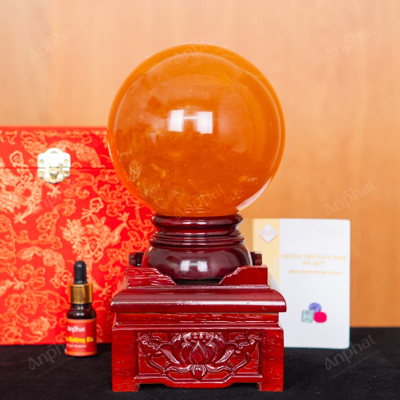 Quả Cầu Canxit Vàng 5A 3,77kg 011-0075A-3,77