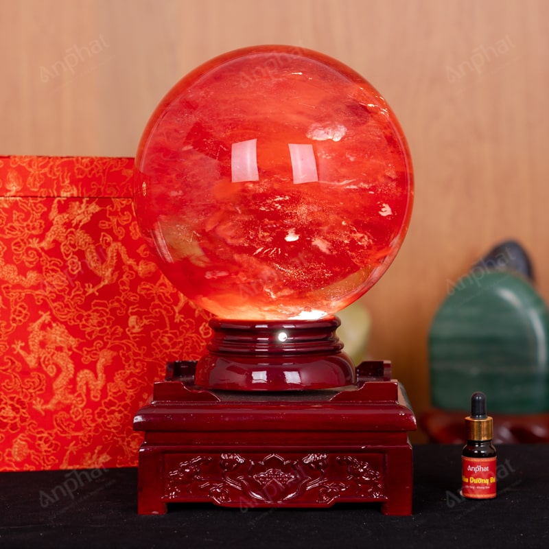 Quả Cầu Đá Núi Lửa Đỏ 6A 11,1kg 011-0596A-11,1