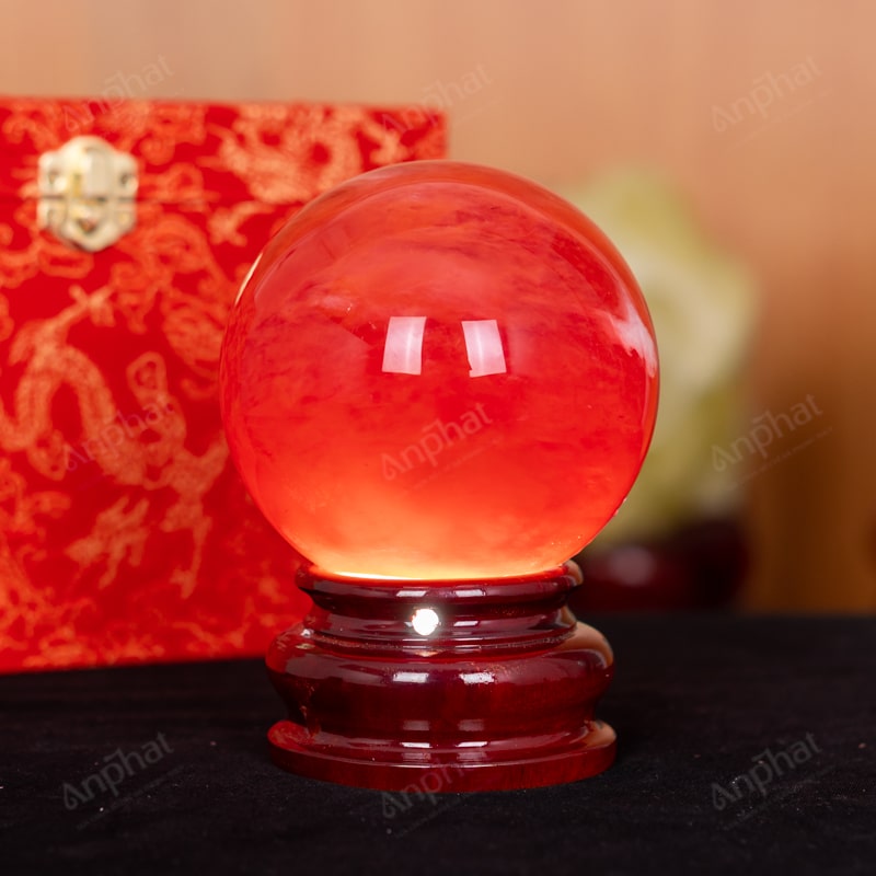 Quả Cầu Đá Núi Lửa Đỏ 6A 1,26kg 011-0596A-1,26
