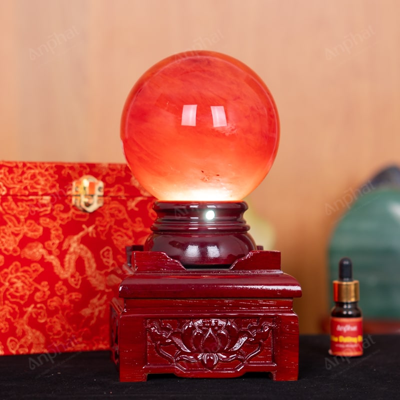 Quả Cầu Đá Núi Lửa Đỏ 6A 2kg 011-0596A-2