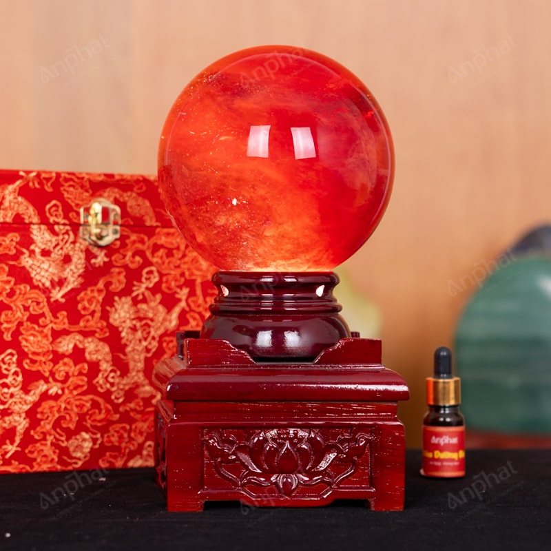 Quả Cầu Đá Núi Lửa Đỏ 6A 2,78kg 011-0596A-2,78