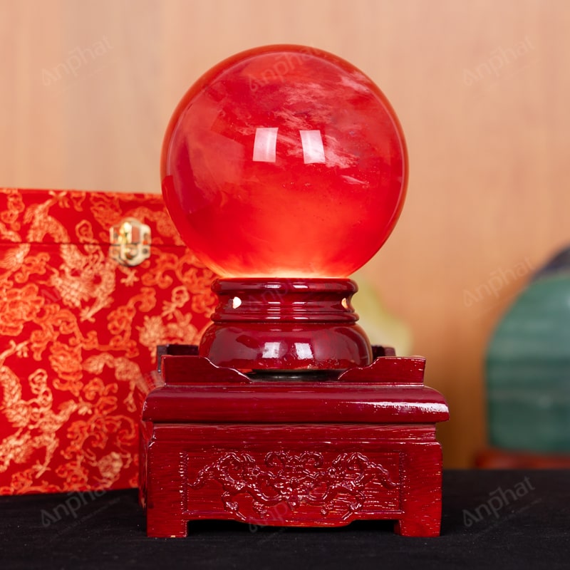 Quả Cầu Đá Núi Lửa Đỏ 6A 3,1kg 011-0596A-3,1