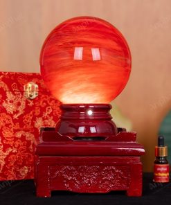 Quả Cầu Đá Núi Lửa Đỏ 6A 3,43kg 011-0596A-3,43