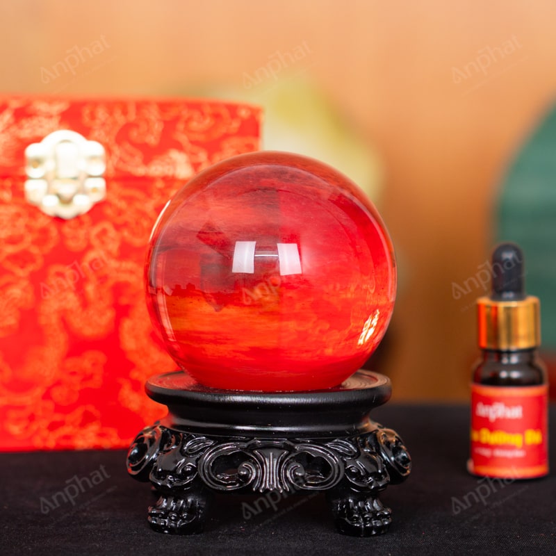 Quả Cầu Đá Núi Lửa Đỏ 7A 0,56kg 011-0597A-0,56