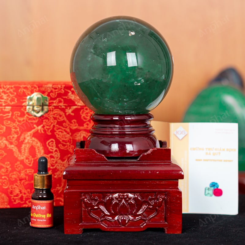 Quả Cầu Fluorite Xanh 6A 2,48kg 011-0136A-2,48