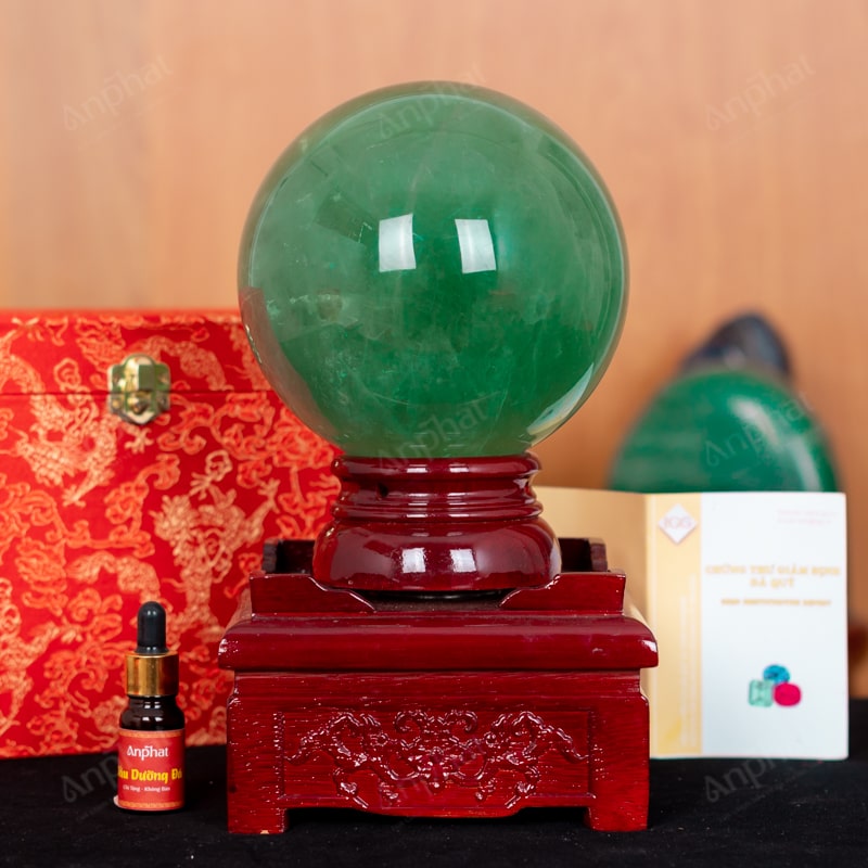 Quả Cầu Fluorite Xanh 6A 5,84kg 011-0136A-5,84