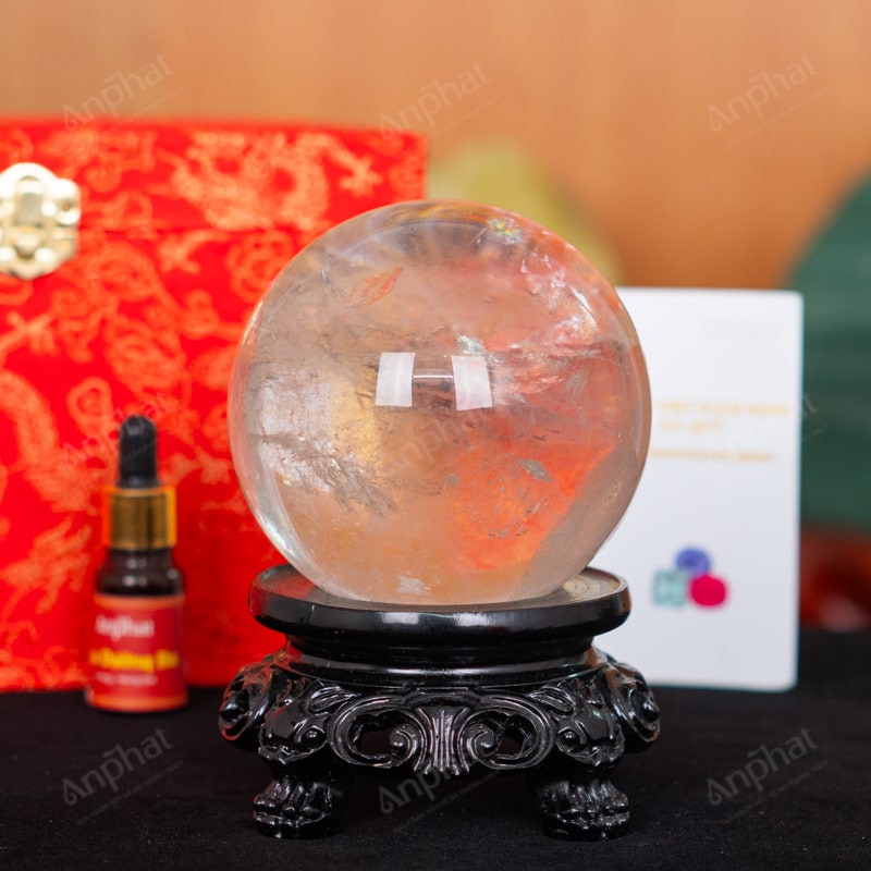 Quả Cầu Thạch Anh Trắng 5A 1,42kg 011-0895A-1,42